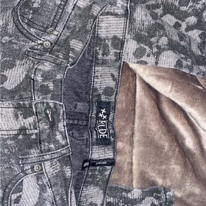 Rude skull print skinny jeans mens size 32/32